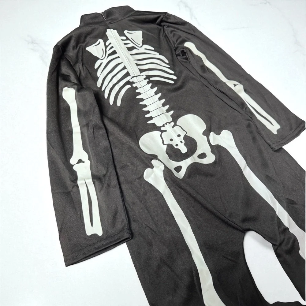 Glow in Dark Skeleton Costume NWOT Small Halloween